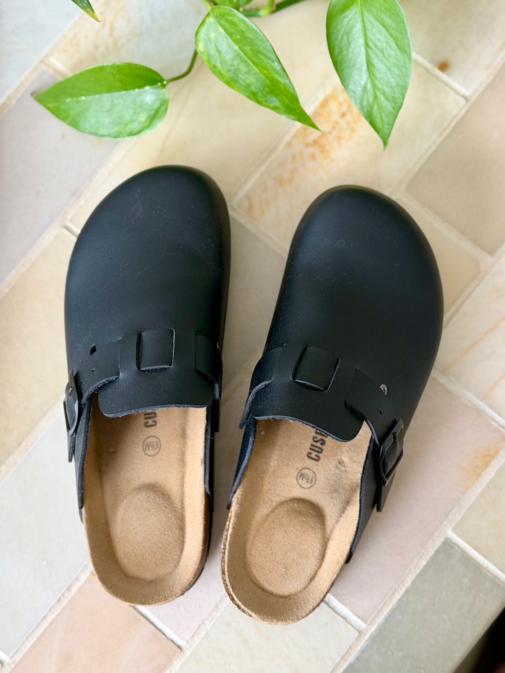 Cushionaire Classic Black Slip-On Clogs 8.5